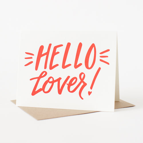 Hello Lover! Letterpress Card