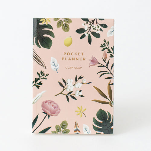 Pink Floral Pocket Planner